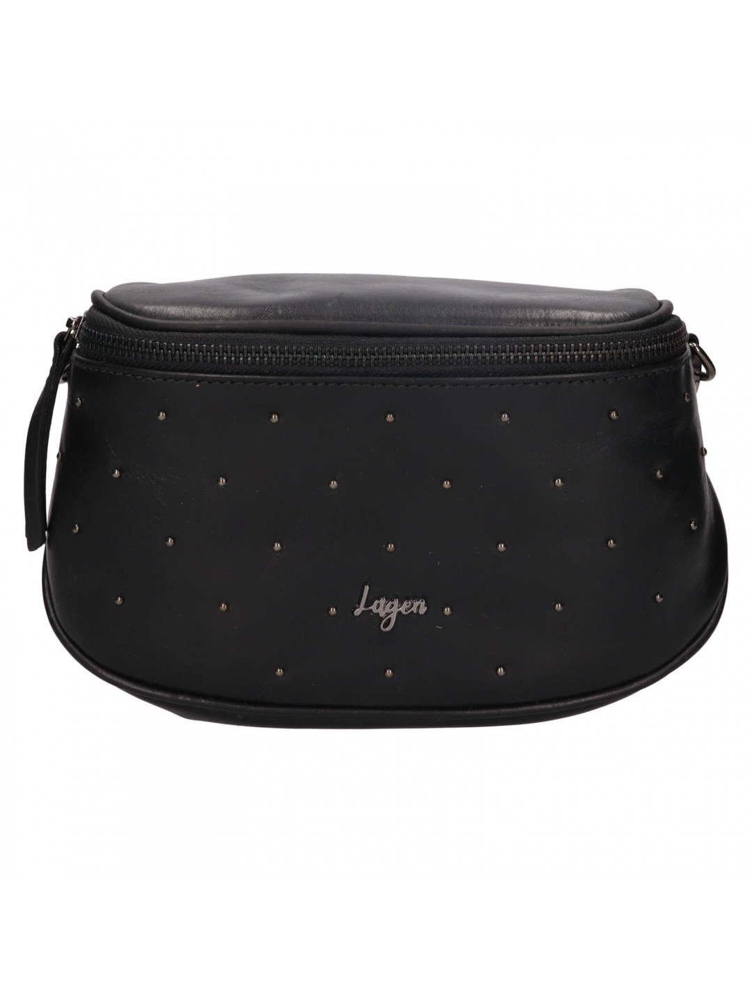 Dámská kožená ledvinka Lagen Balvie – černá